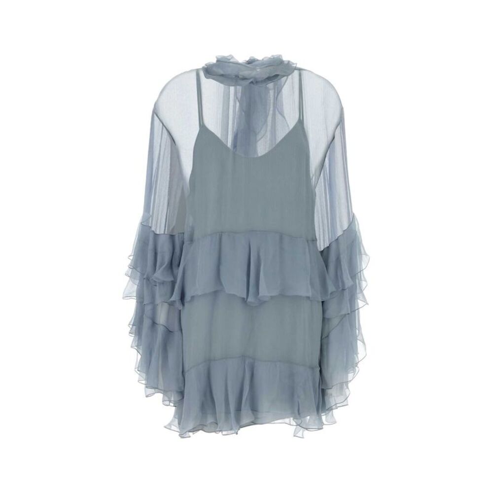 Chloe Women Powder Blue Silk Dress
